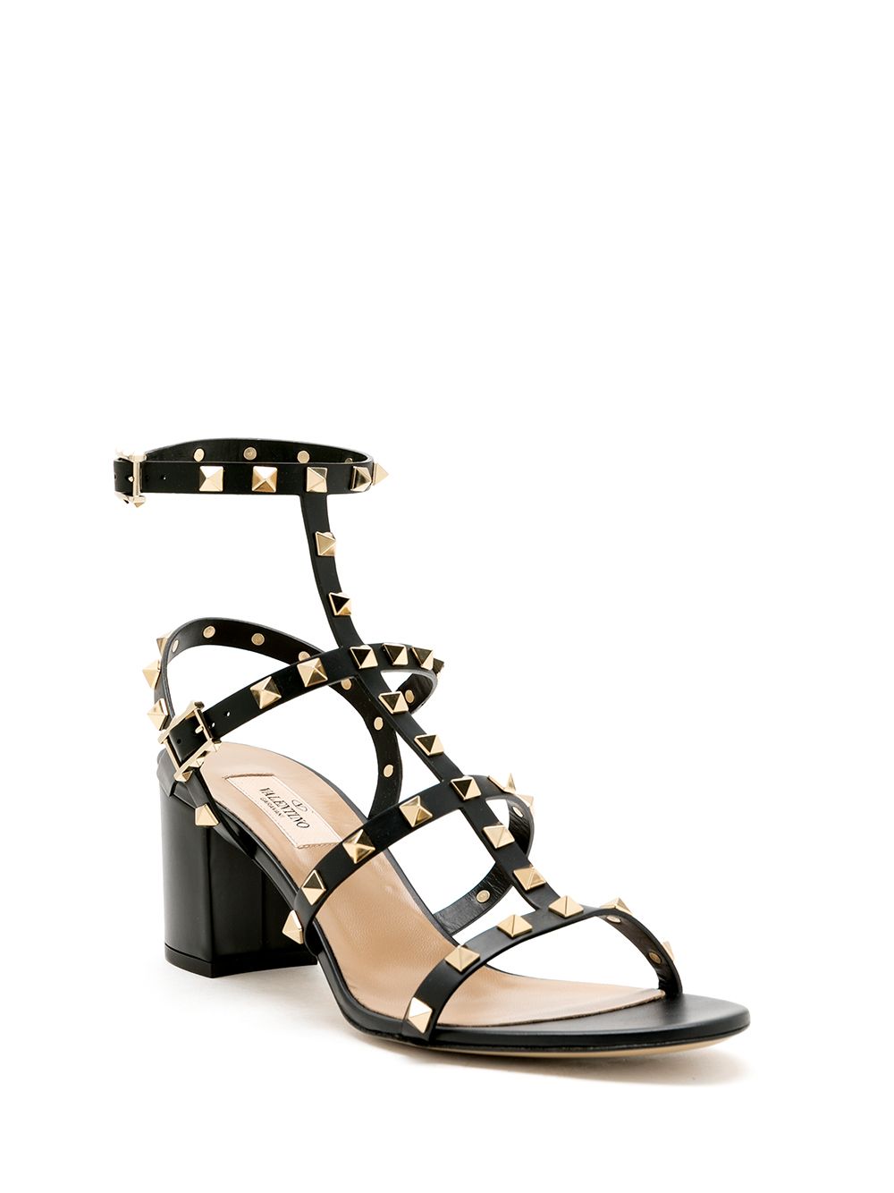 Valentino Garavani Sandals Black Calf Leather