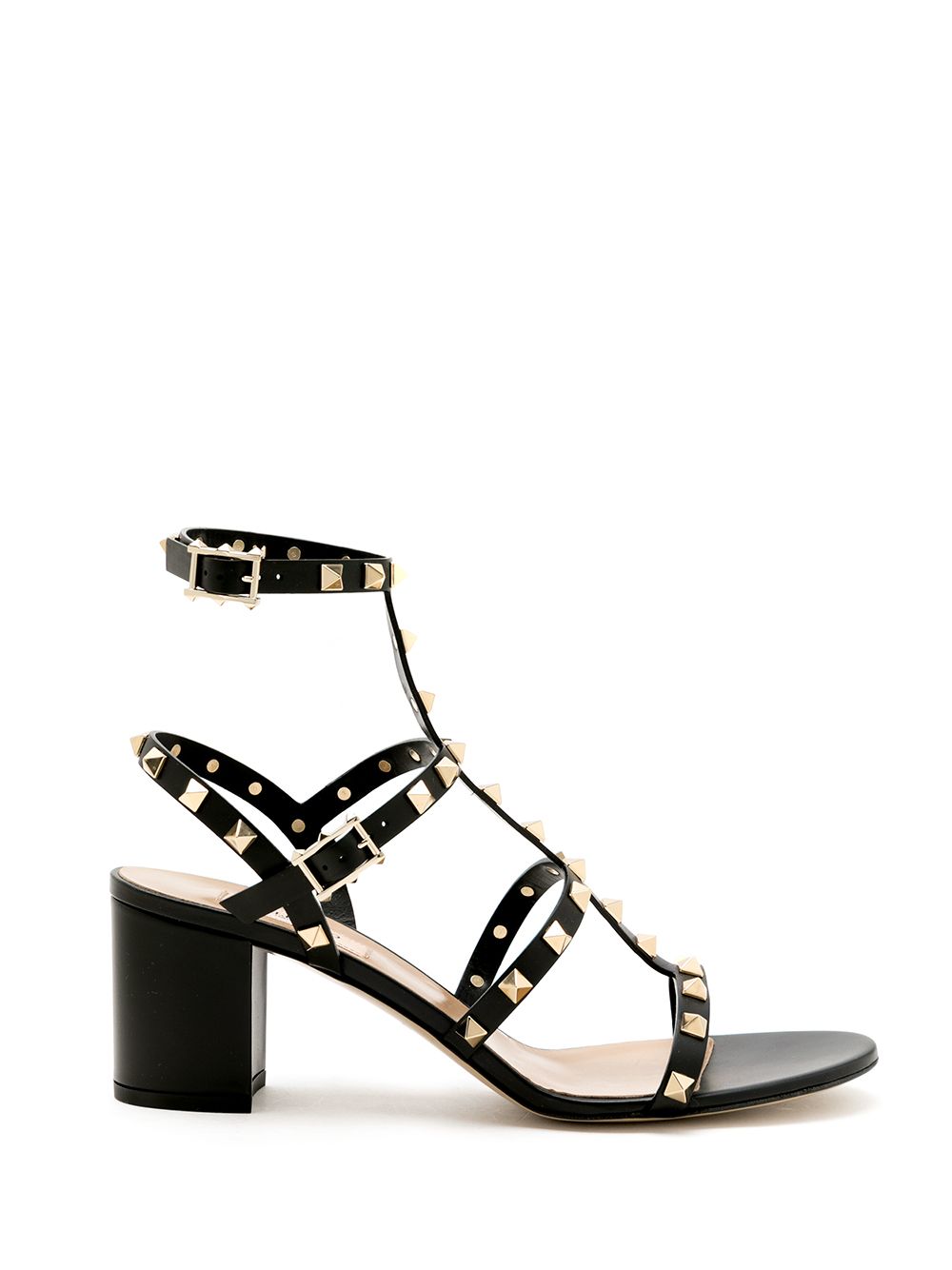 Valentino Garavani Sandals Black Calf Leather