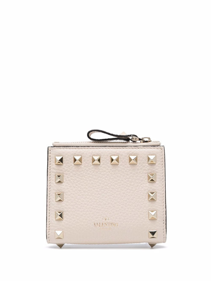 Valentino Garavani Wallets Ivory Calf Leather