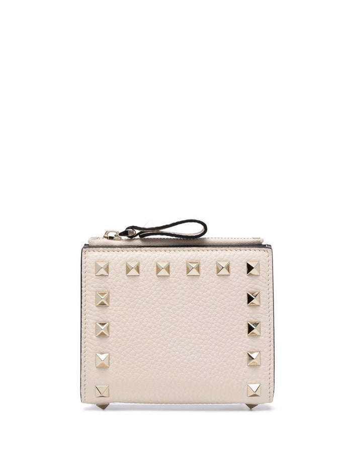 Valentino Garavani Wallets Ivory Calf Leather
