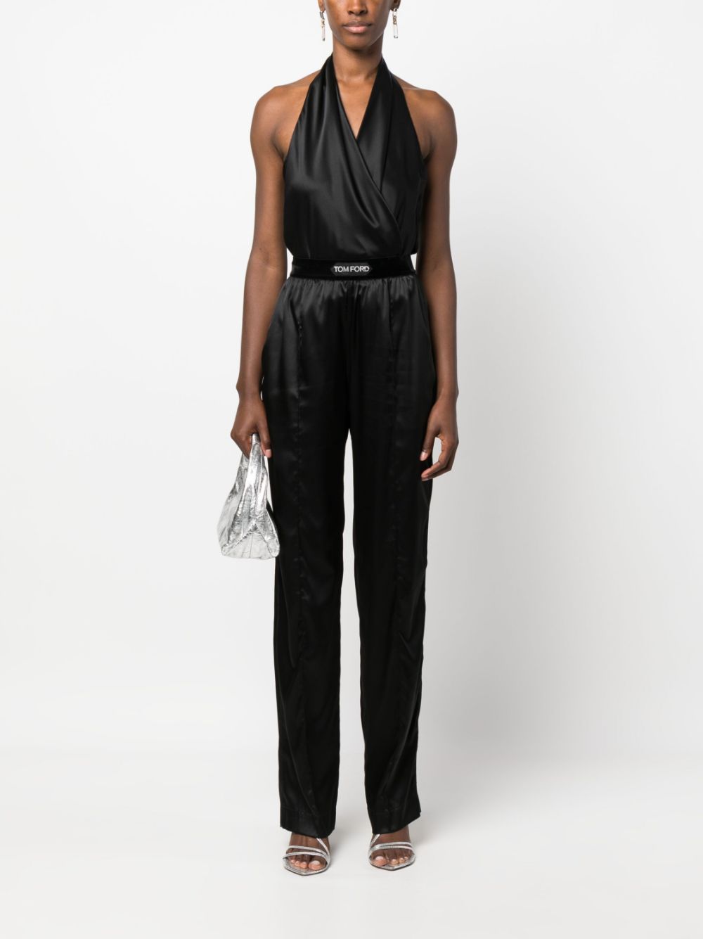 Tom Ford Trousers Black Silk