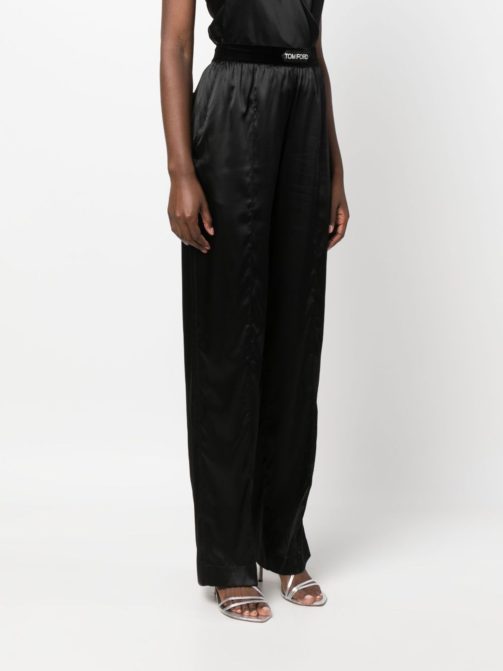 Tom Ford Trousers Black Silk