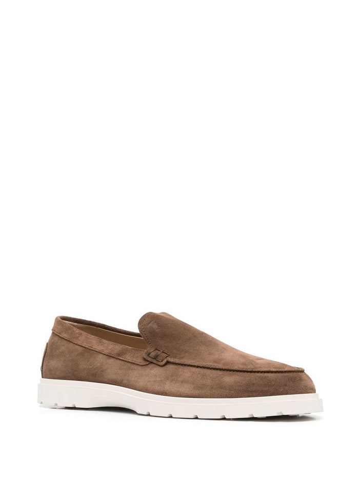 Tods Flat Shoes Brown Suede