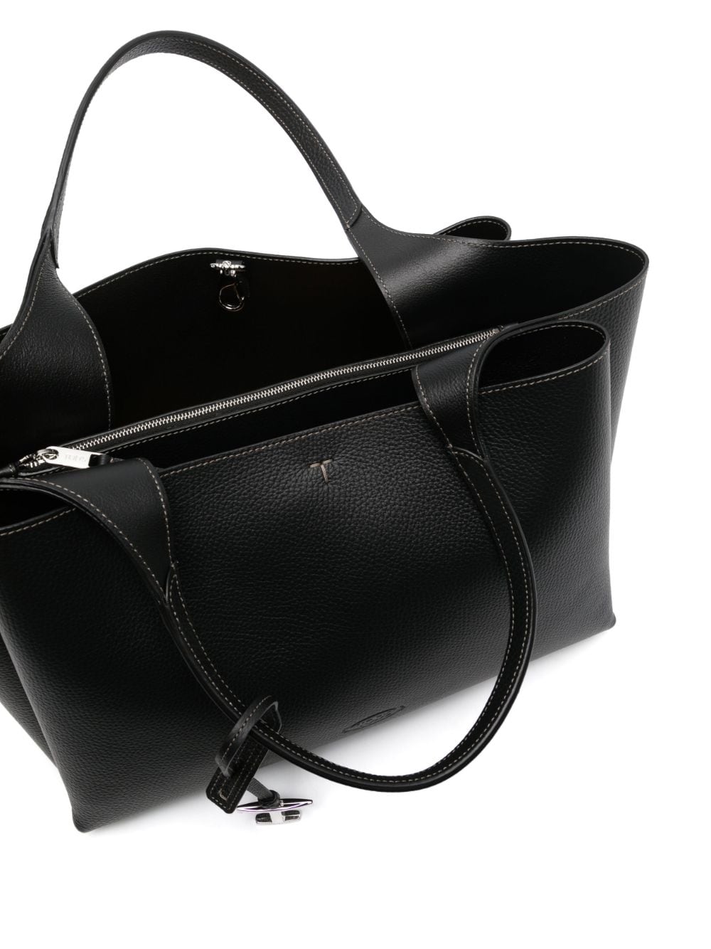 Tods Bags Black Calf Lather