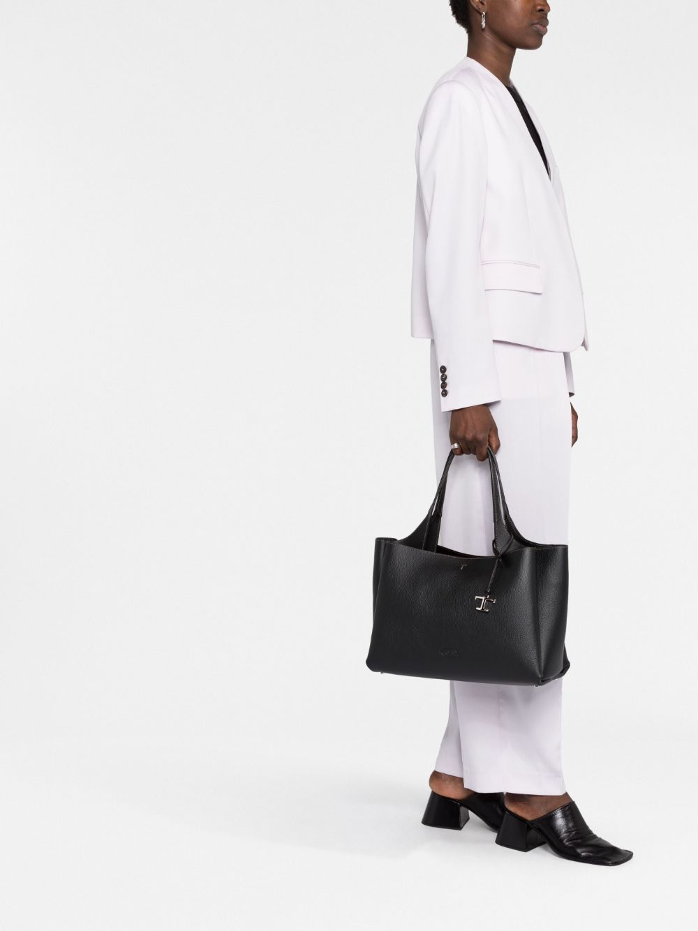 Tods Bags Black Calf Lather