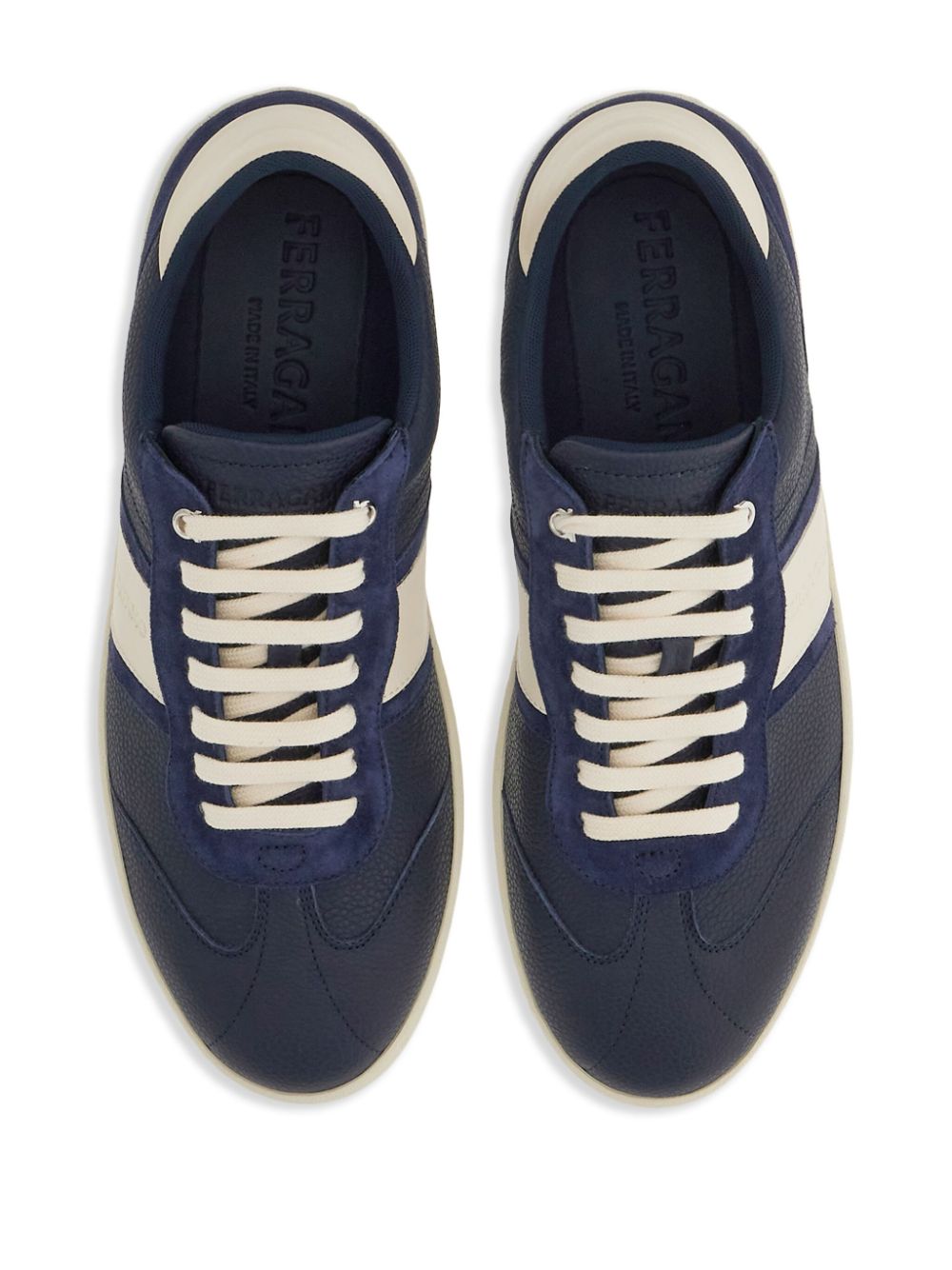 Ferragamo Sneakers Blue Lining: Fabric