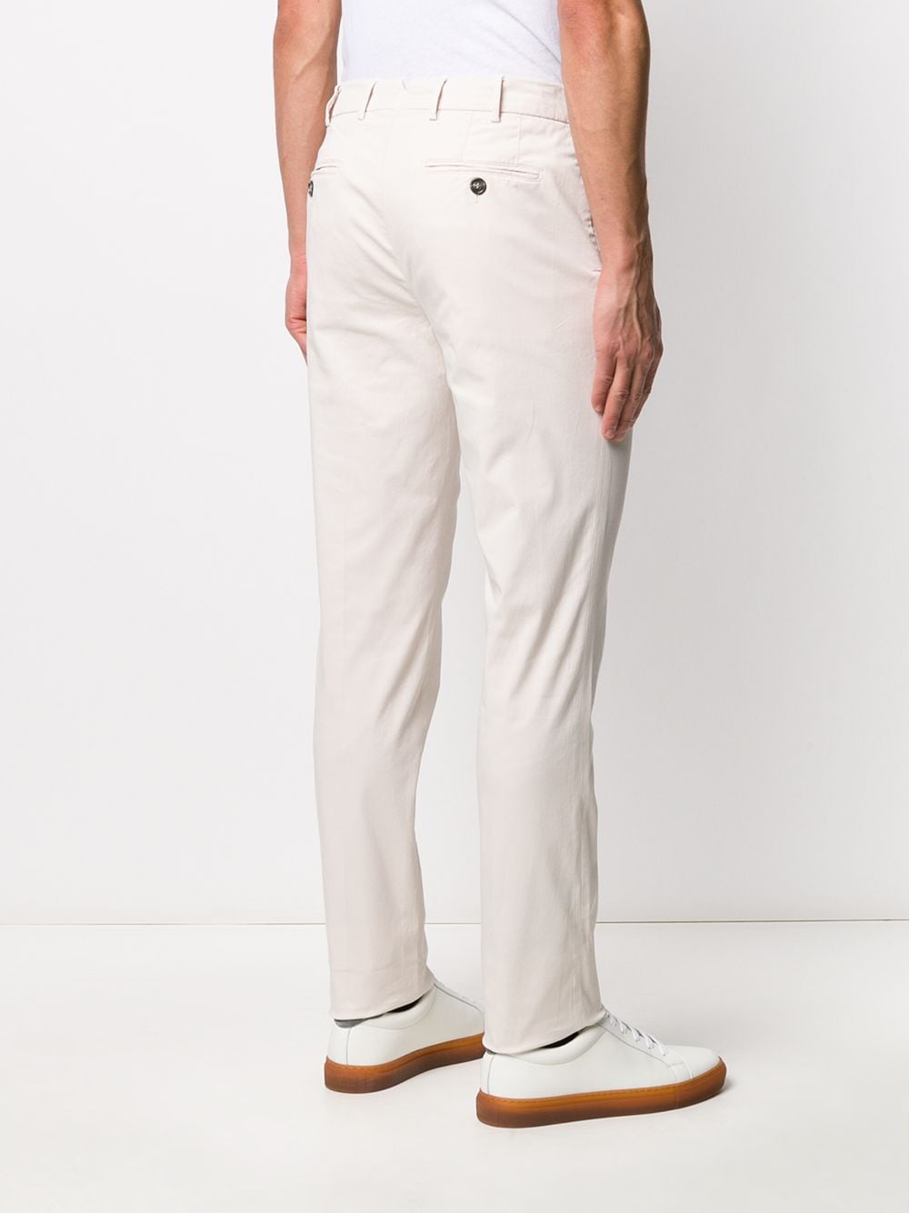 Brunello Cucinelli Trousers Bianco Cotton