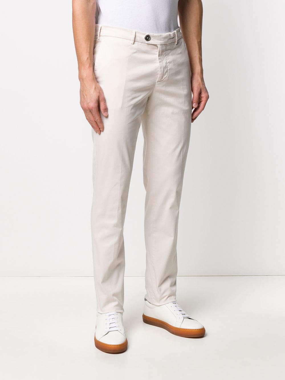 Brunello Cucinelli Trousers Bianco Cotton