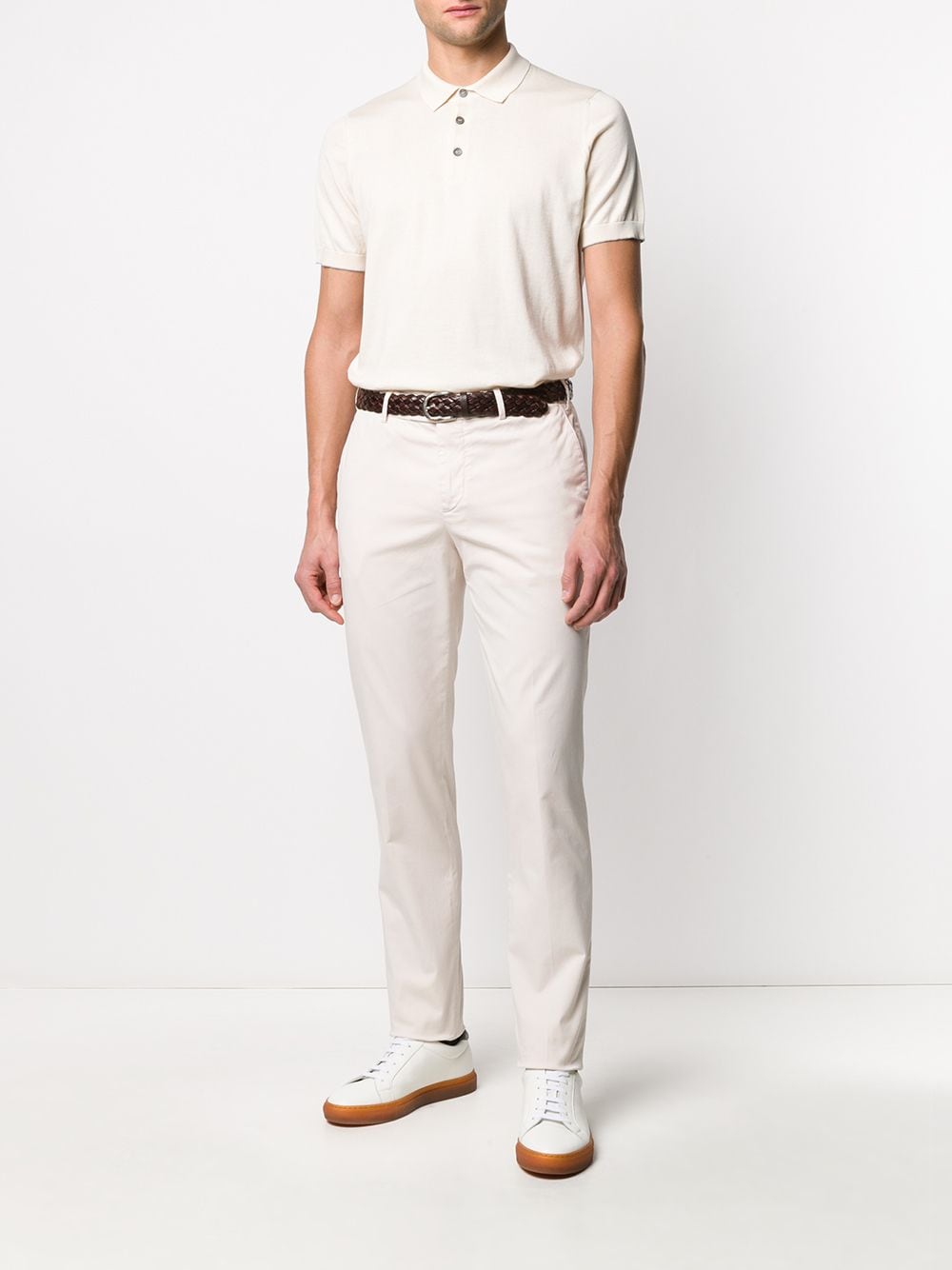 Brunello Cucinelli Trousers Bianco Cotton