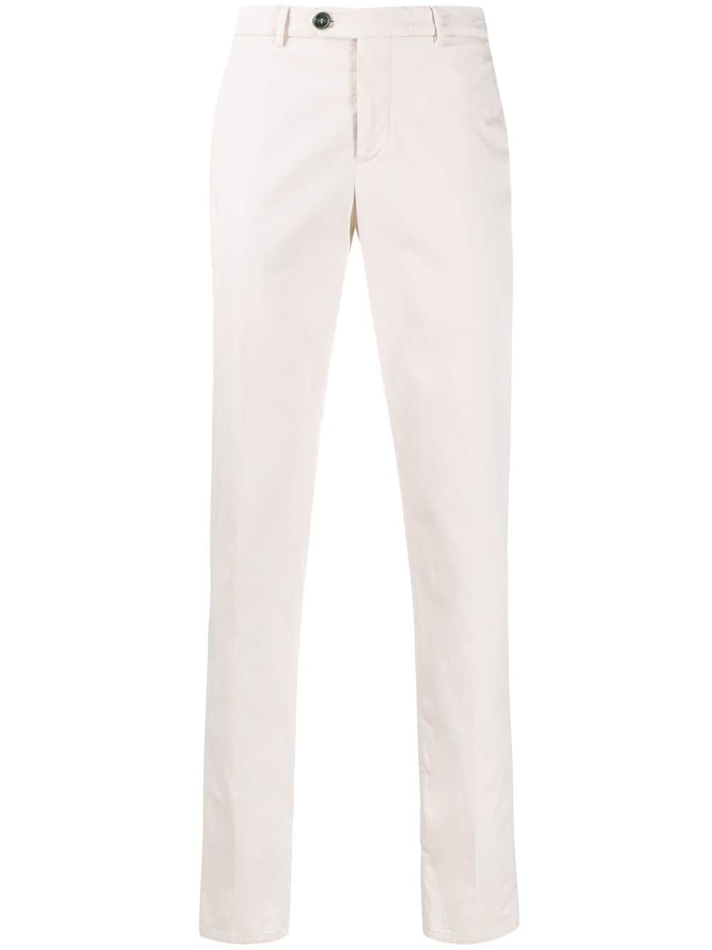 Brunello Cucinelli Trousers Bianco Cotton
