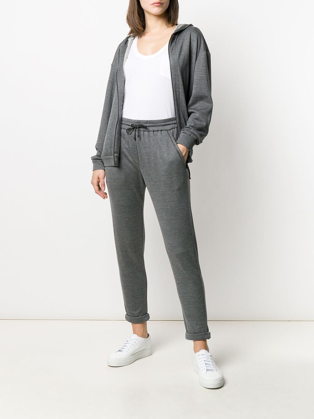 Brunello Cucinelli Sweaters Grigio Scuro Polyamide