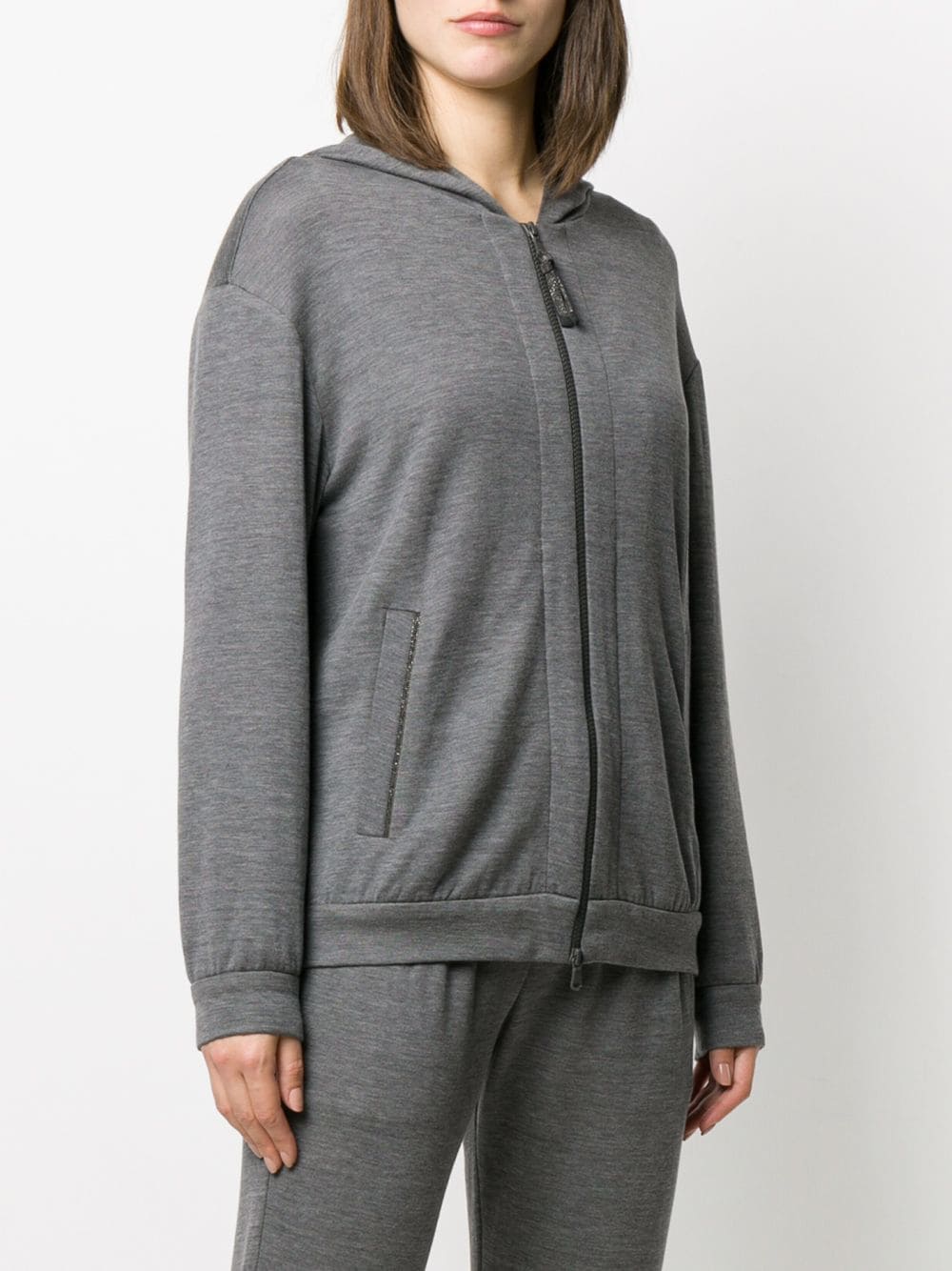 Brunello Cucinelli Sweaters Grigio Scuro Polyamide