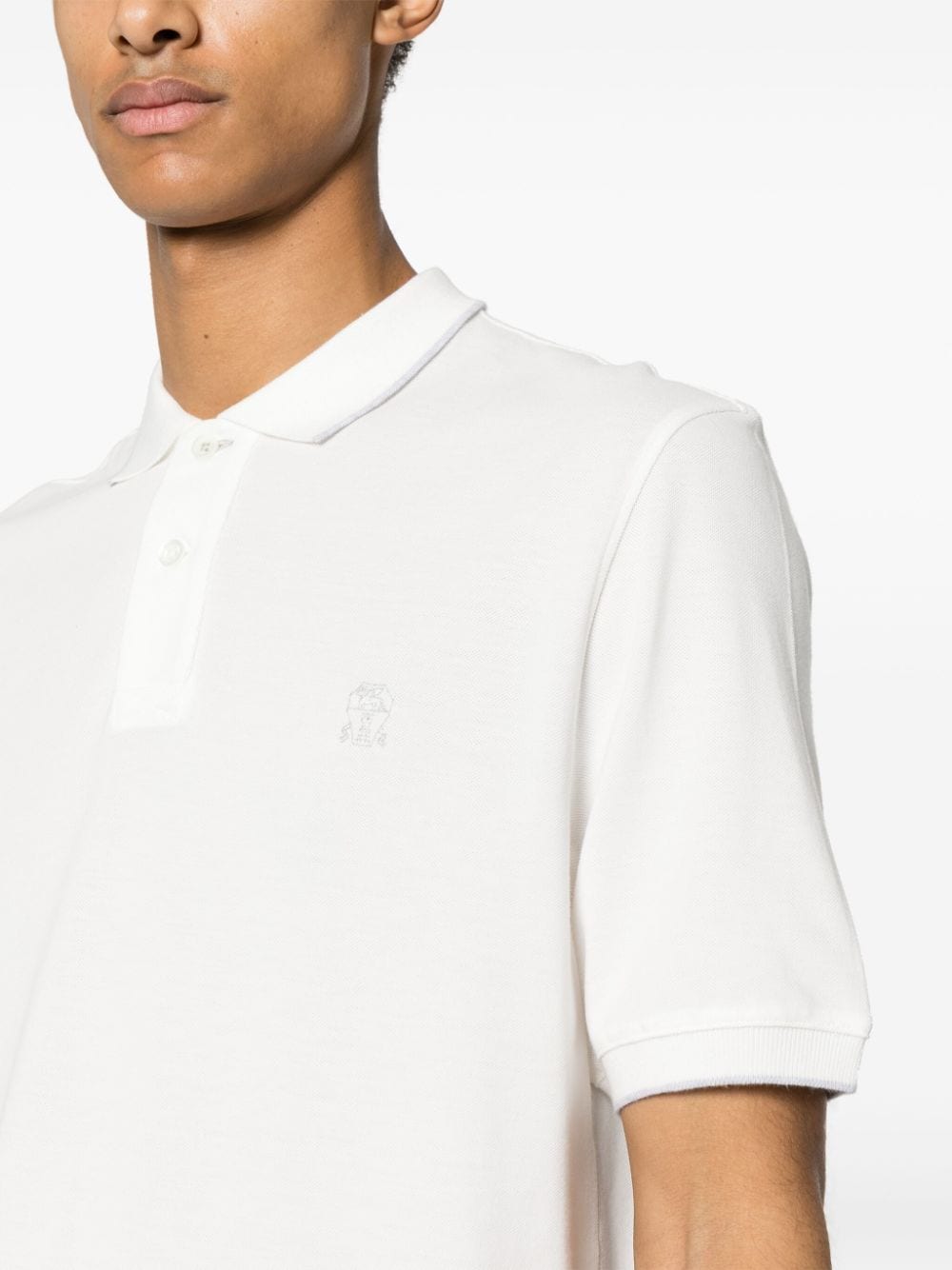 Brunello Cucinelli T-Shirts And Polos Bianco Cotton