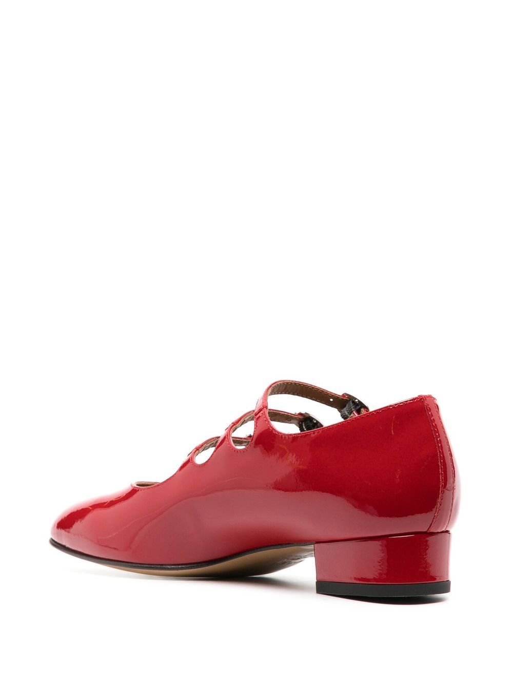 Carel Paris Flat Shoes Red Calf Leather