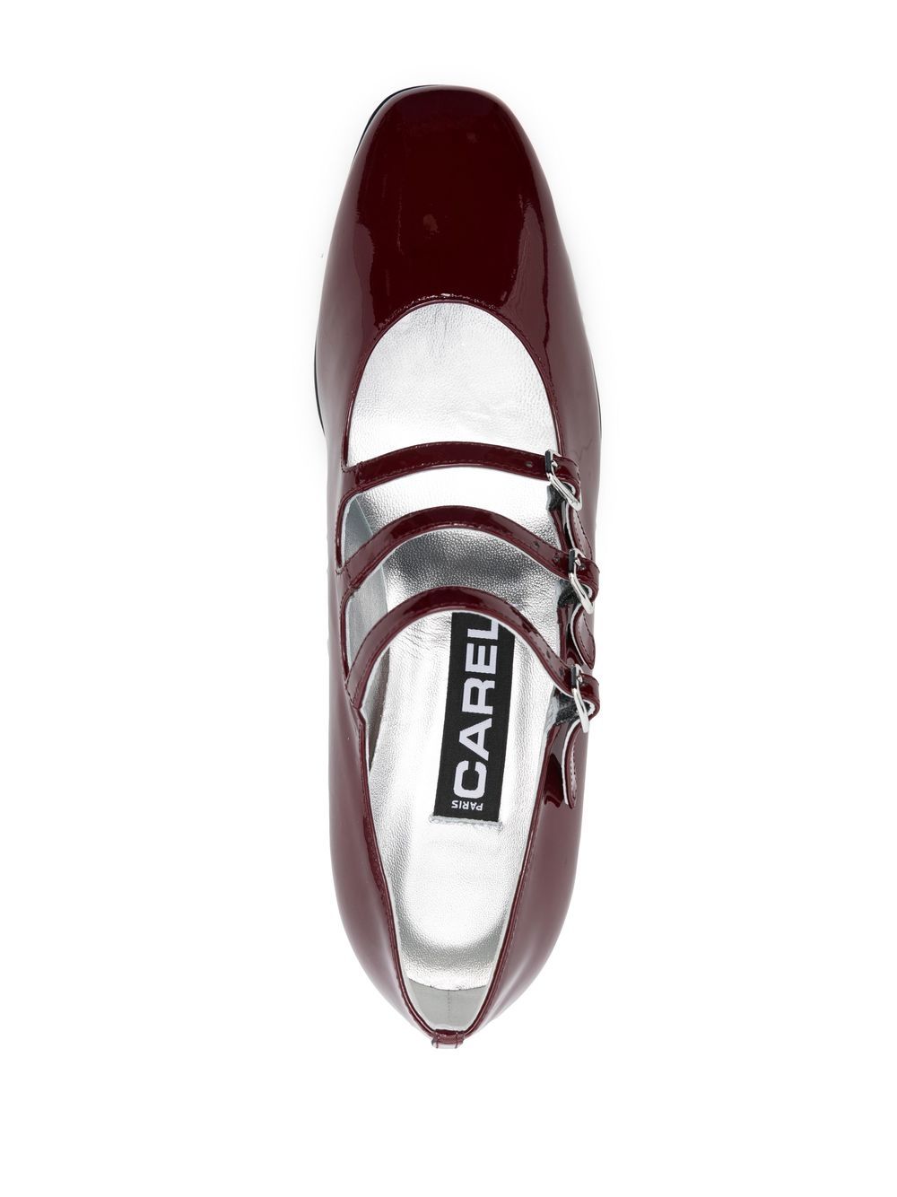 Carel Paris With Heel Bordeaux Calf Leather
