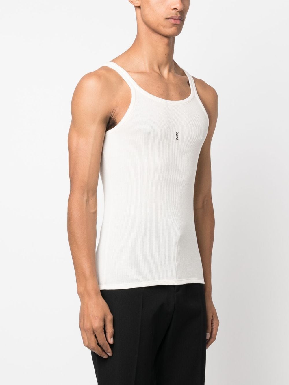 Saint Laurent Top White Cotton