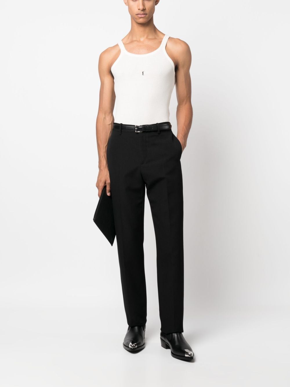 Saint Laurent Top White Cotton