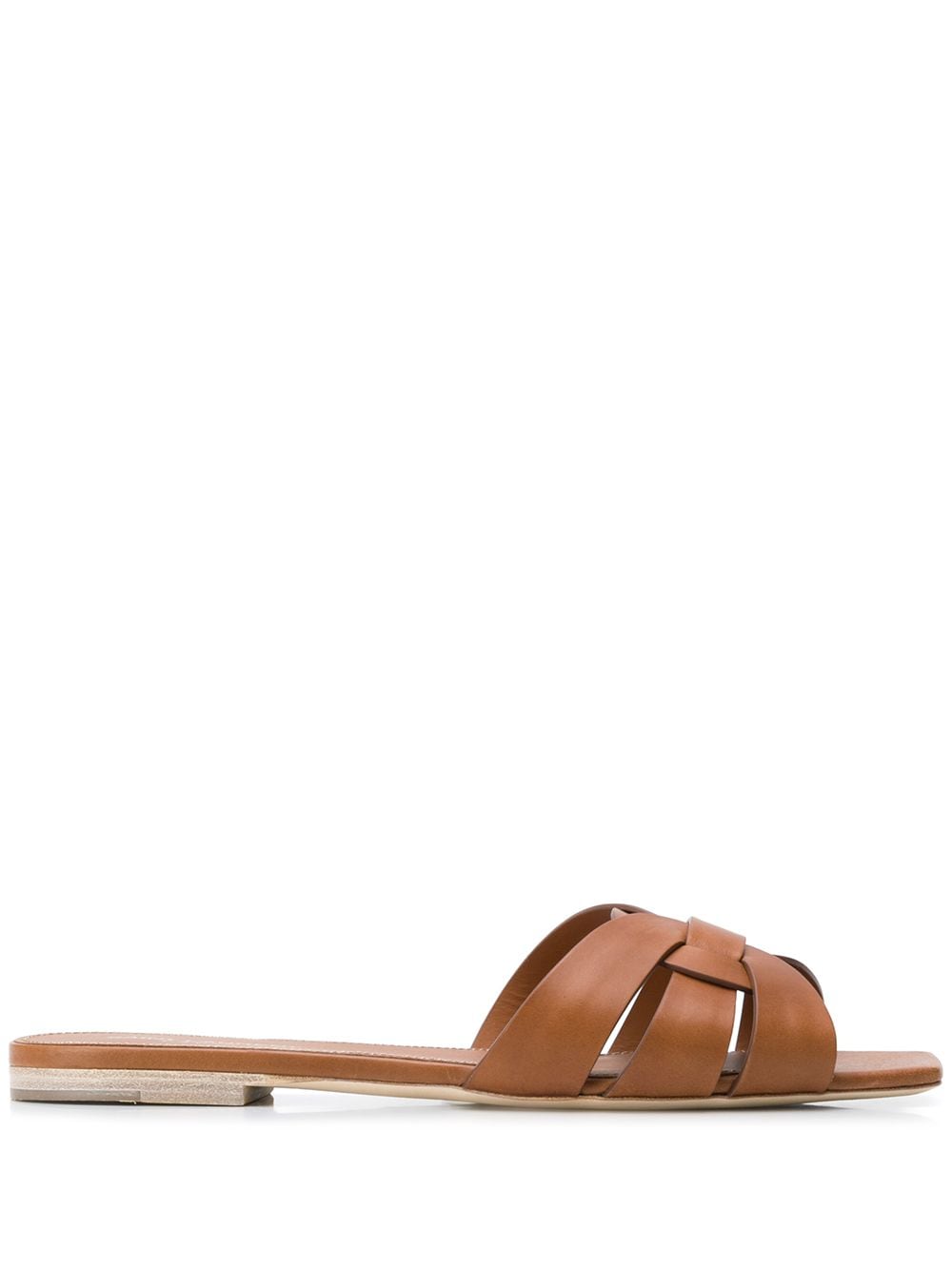 Saint Laurent Sandals Leather Brown Calf