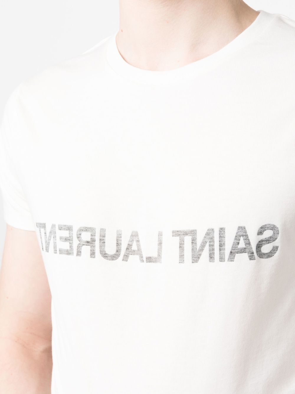 Saint Laurent T-shirts and Polos White Cotton 100 %