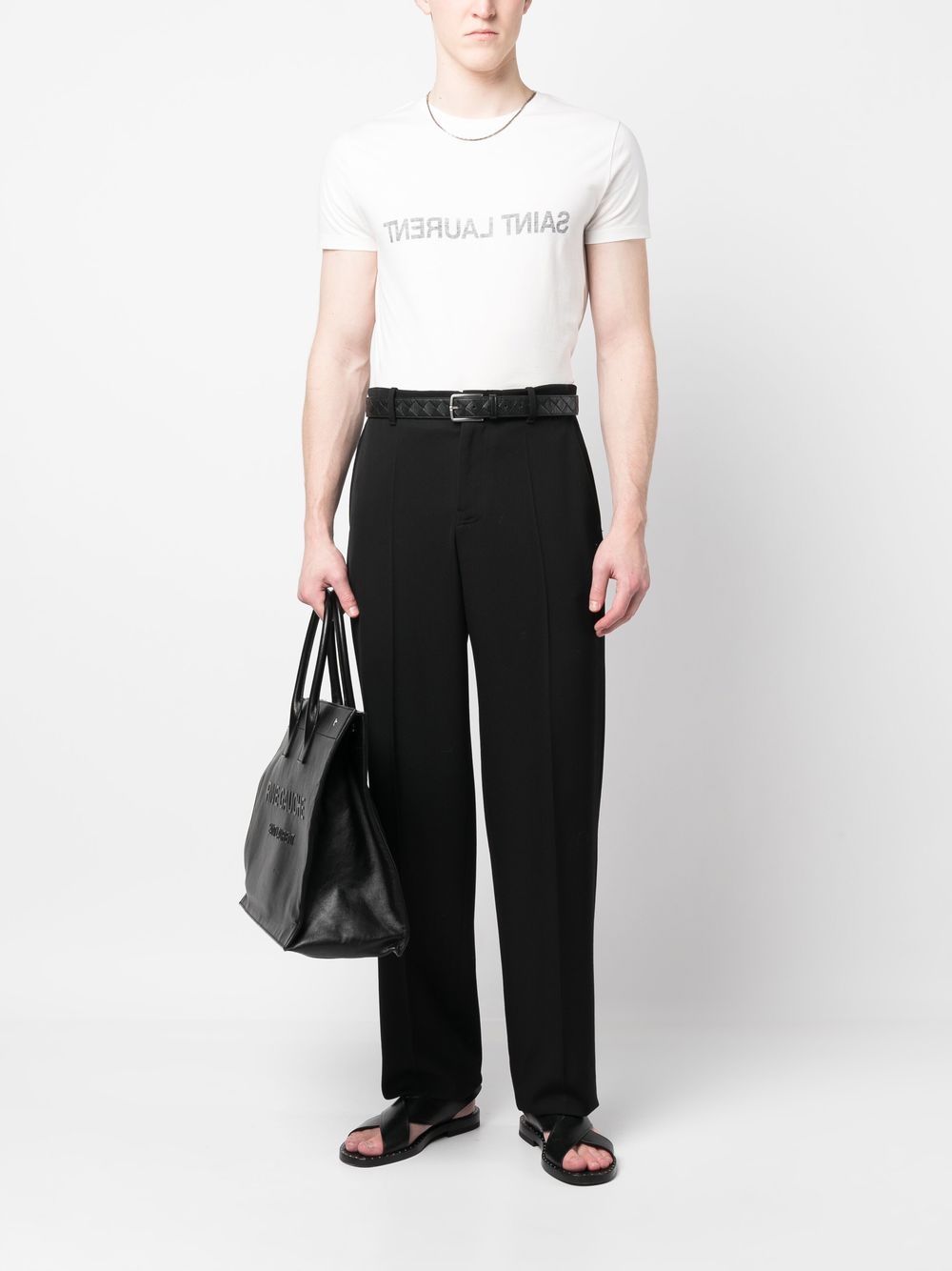 Saint Laurent T-shirts and Polos White Cotton 100 %