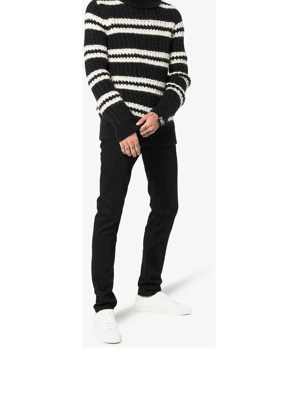 Saint Laurent Sneakers White Calf Leather