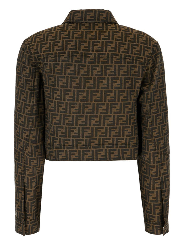 Fendi Coats Brown Polyester Cotton