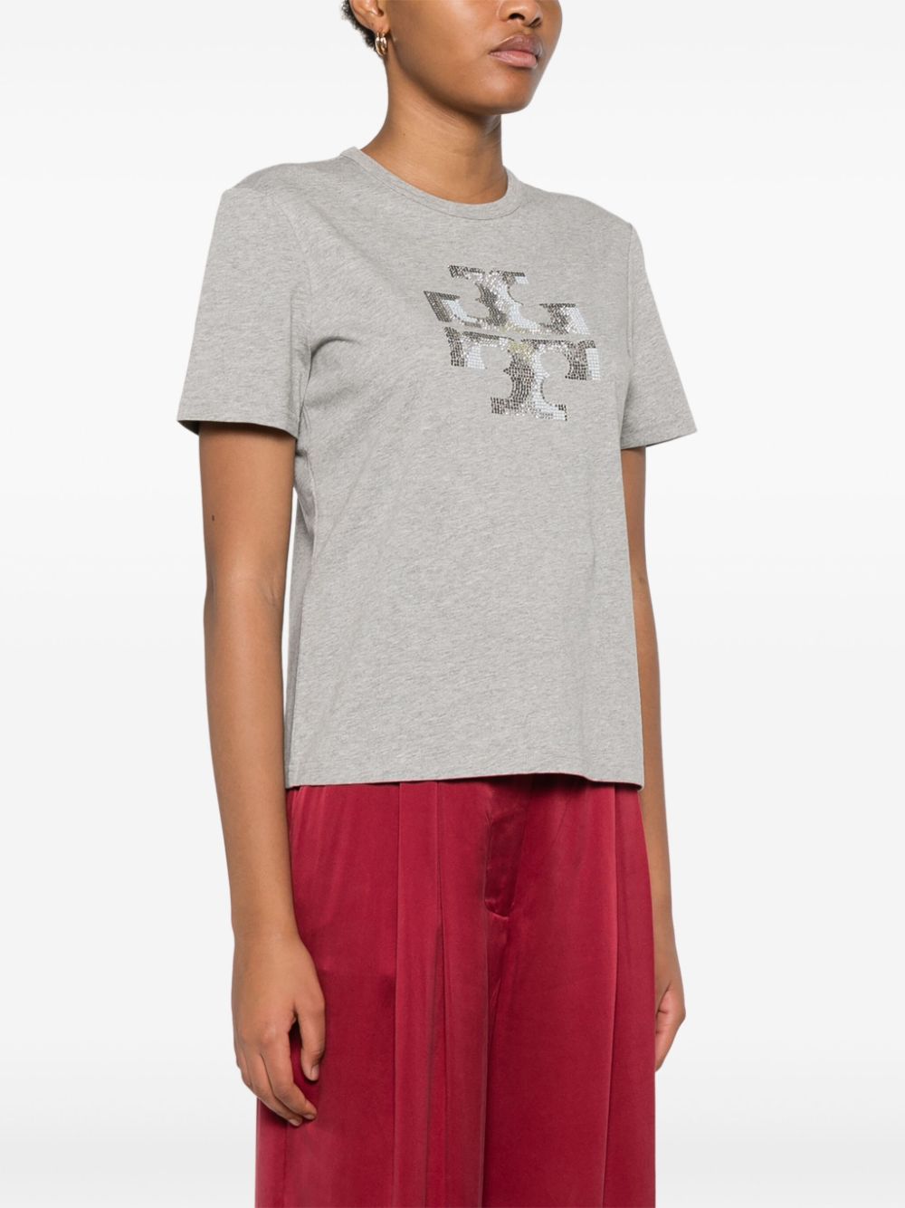 Tory Burch T-Shirts And Polos Grey Cotton
