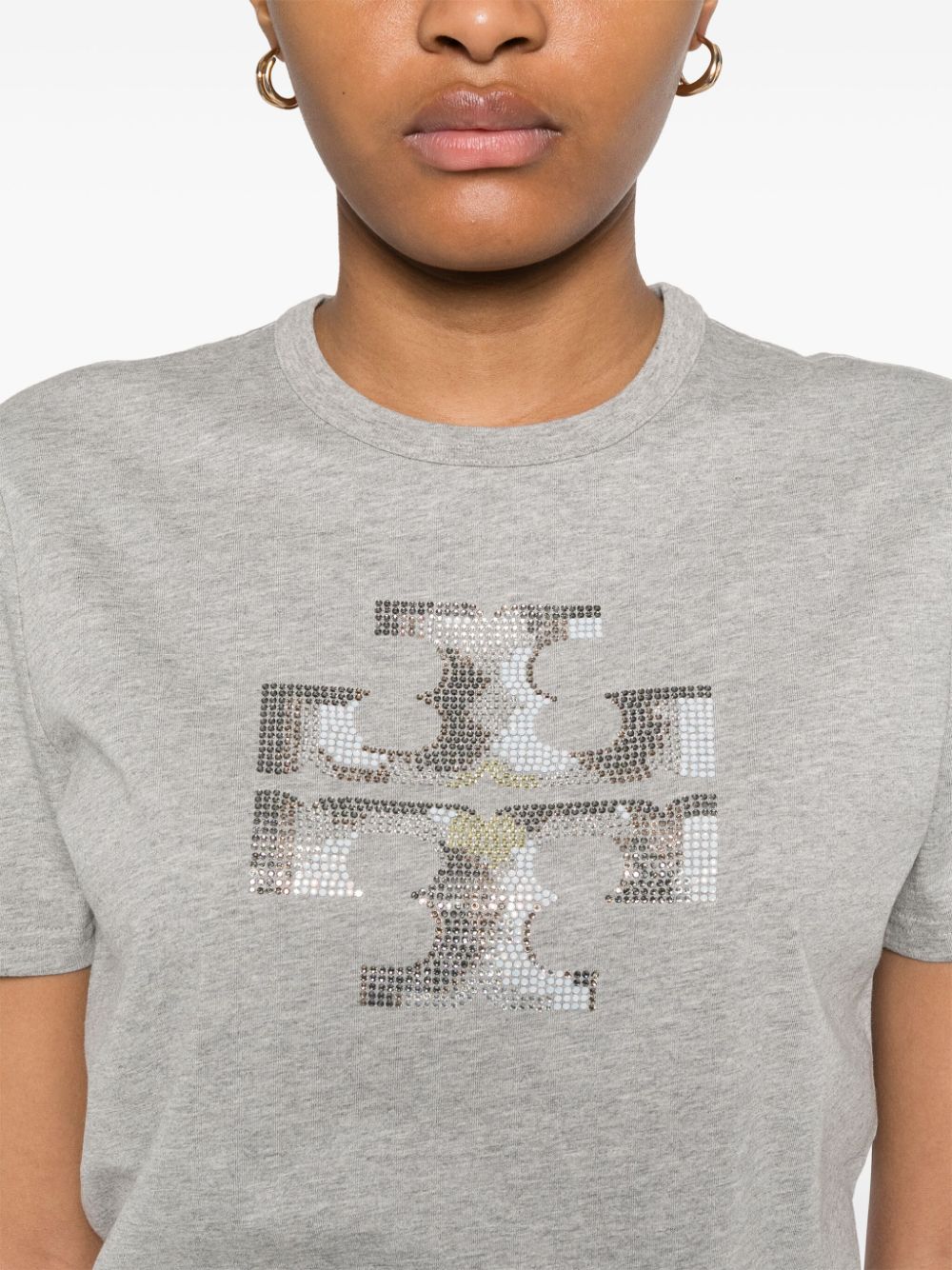 Tory Burch T-Shirts And Polos Grey Cotton