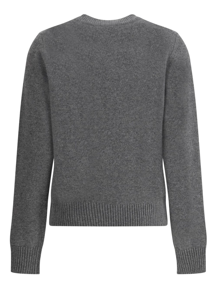 Ganni Sweaters Grey Wool