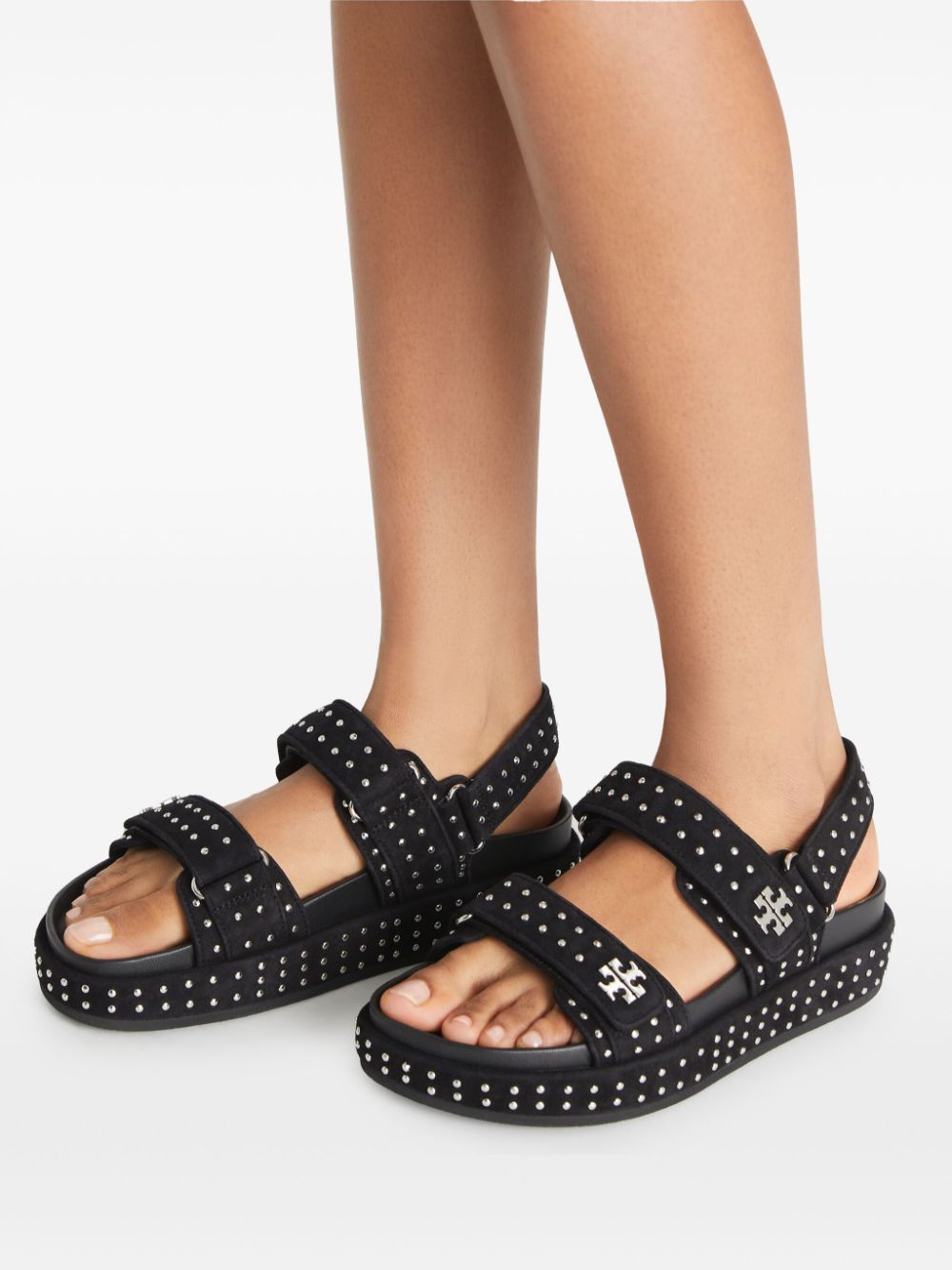 Tory Burch Sandals Black Suede