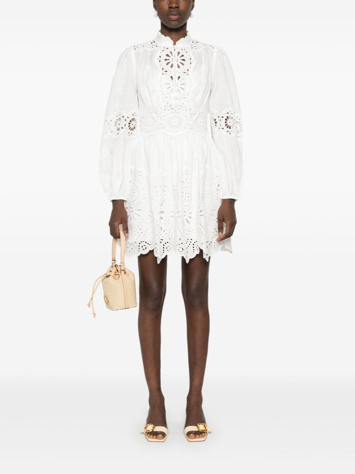 Zimmermann Dresses White Polyester Elastane