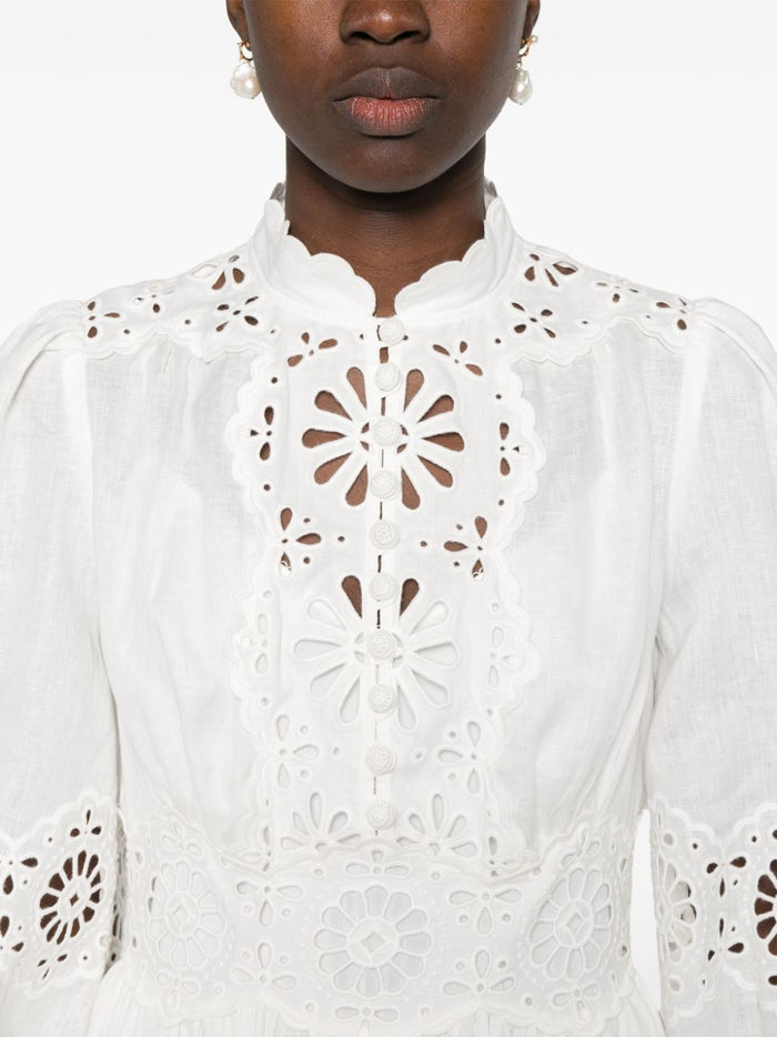 Zimmermann Dresses White Polyester Elastane