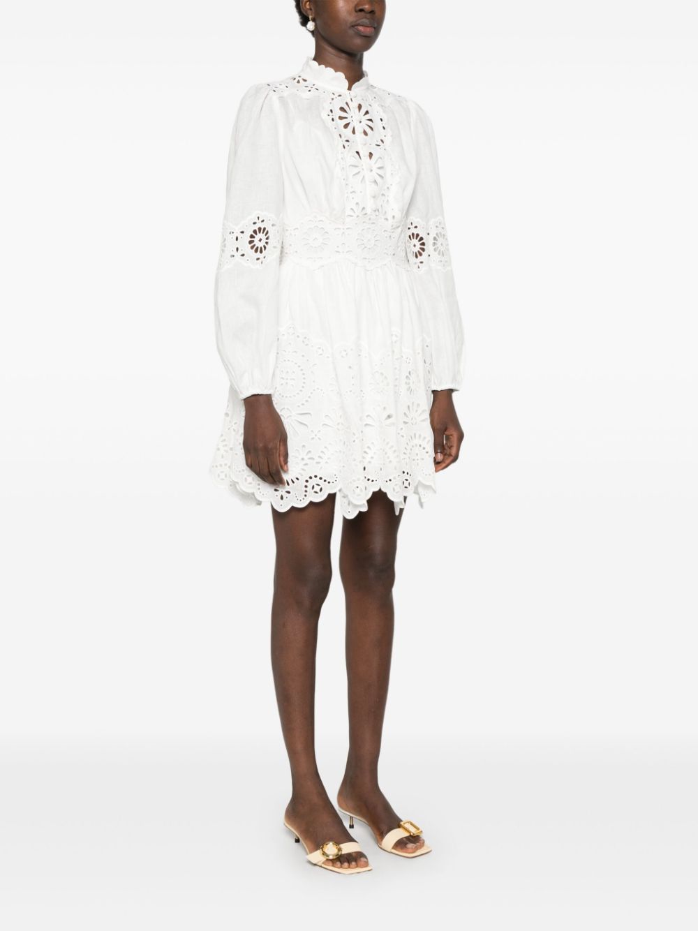 Zimmermann Dresses White Polyester Elastane