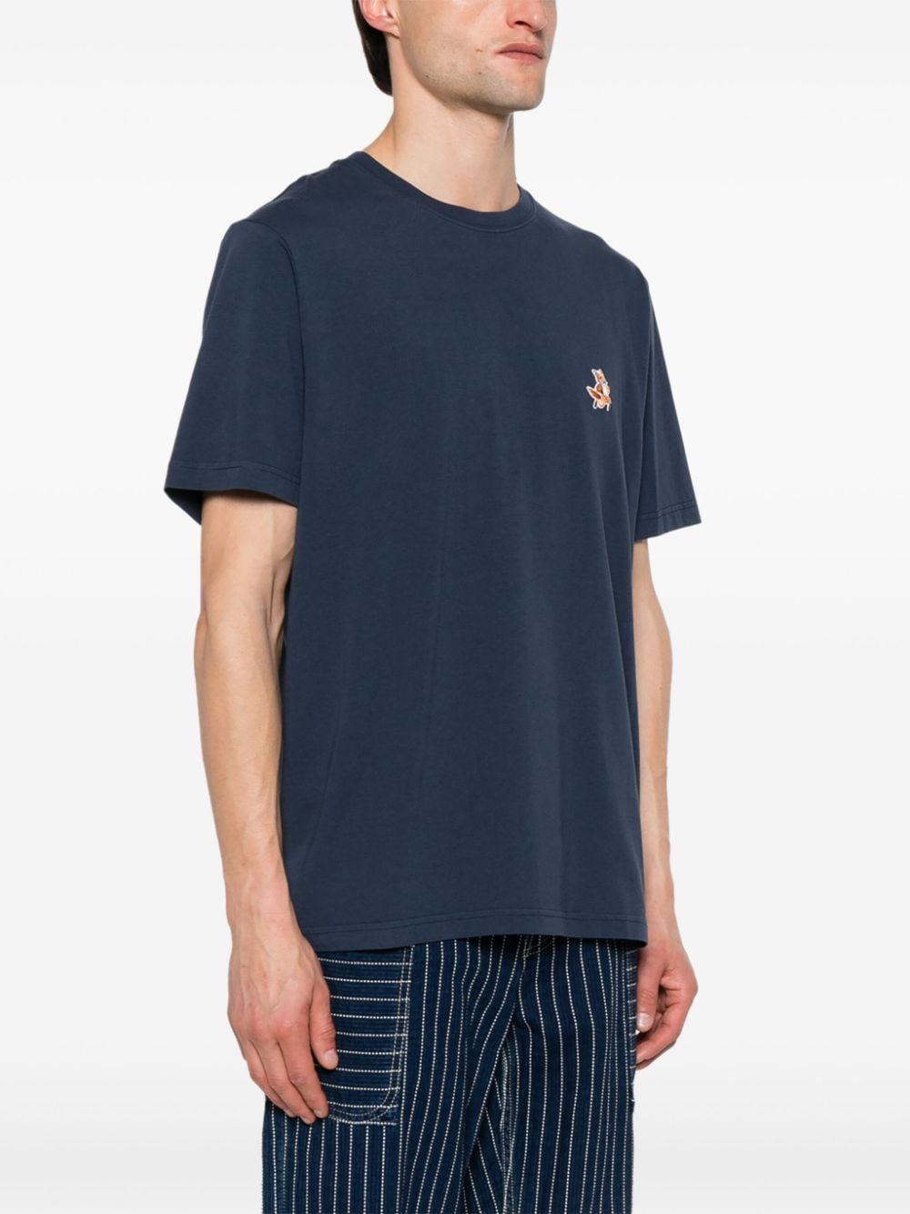 MAISON KITSUNE T-shirts and Polos Blue Cotton