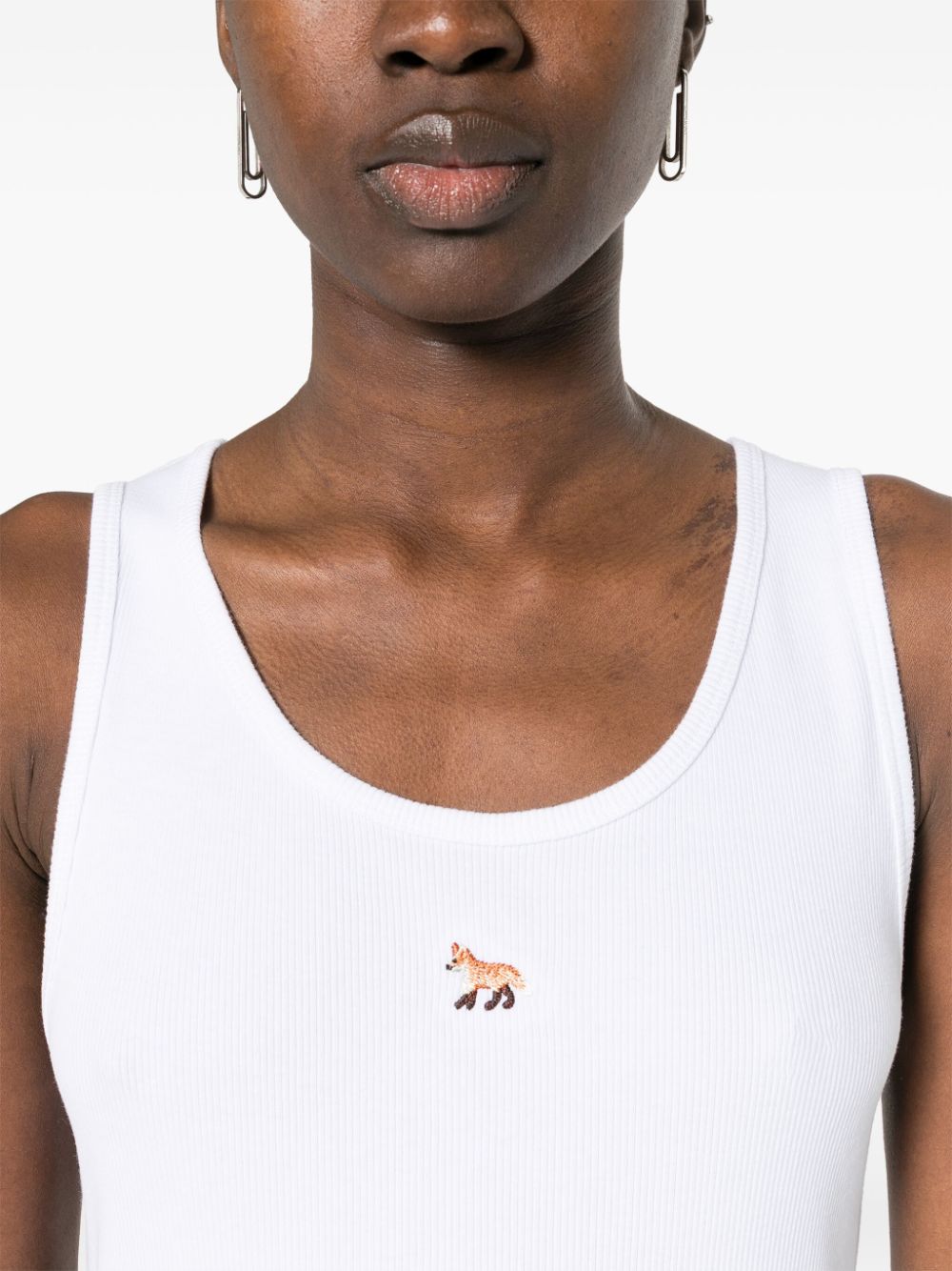Maison Kitsune Top White Cotton