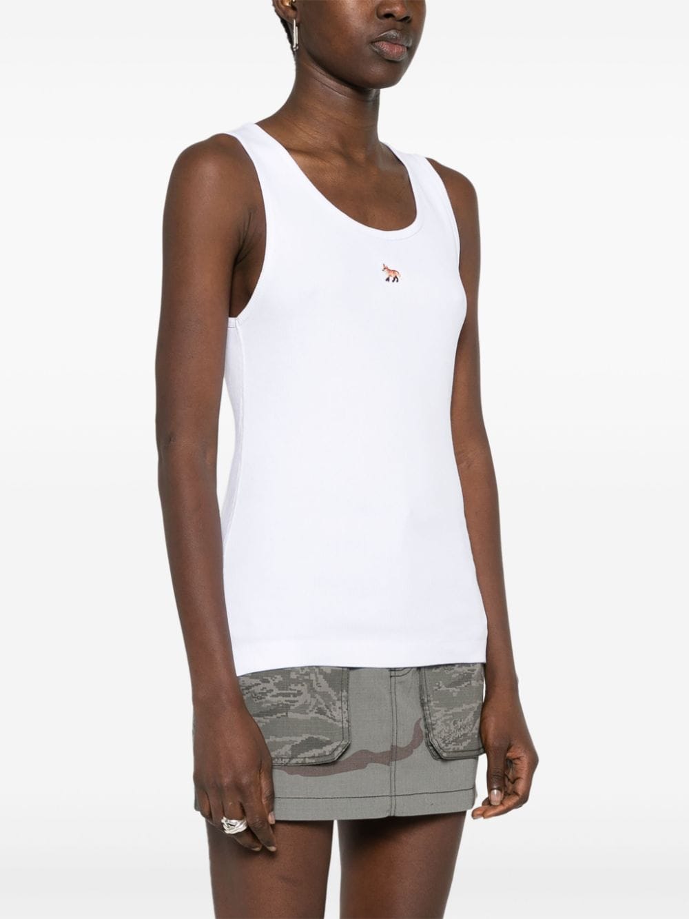 Maison Kitsune Top White Cotton