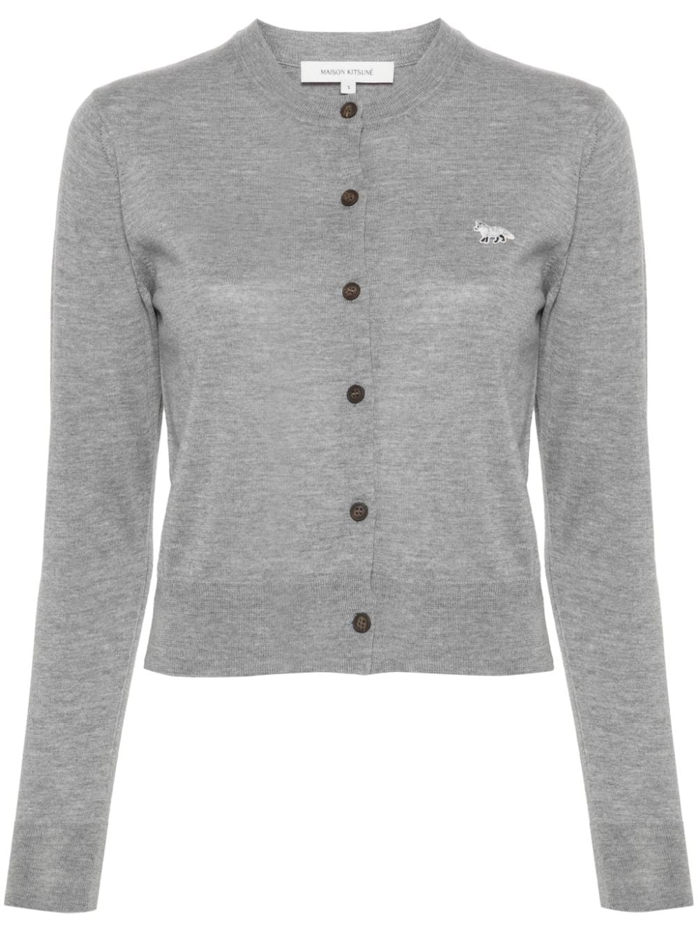 Maison Kitsune Sweaters Grey Wool 100 %