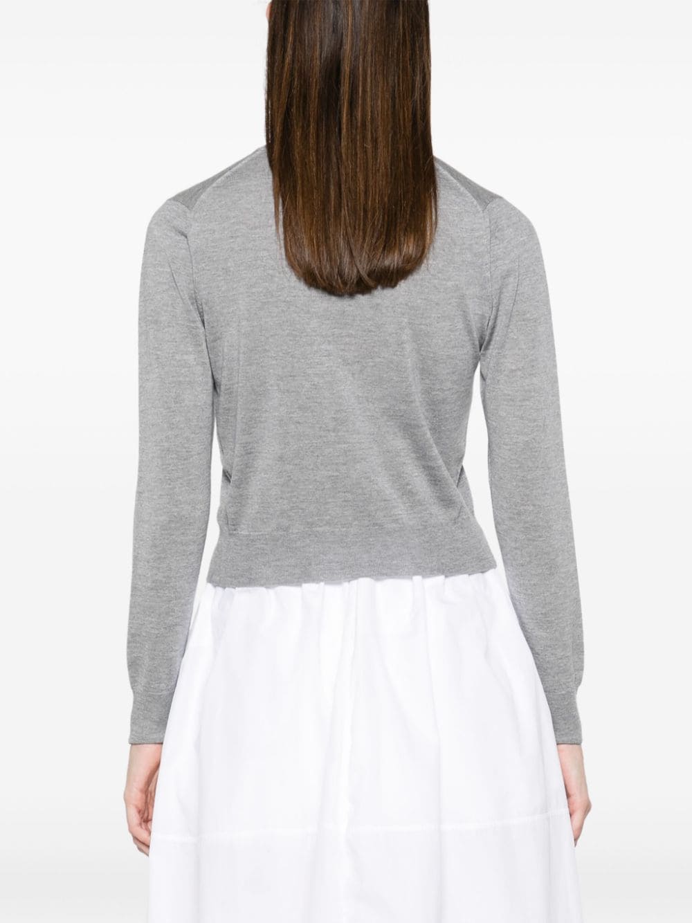 Maison Kitsune Sweaters Grey Wool 100 %