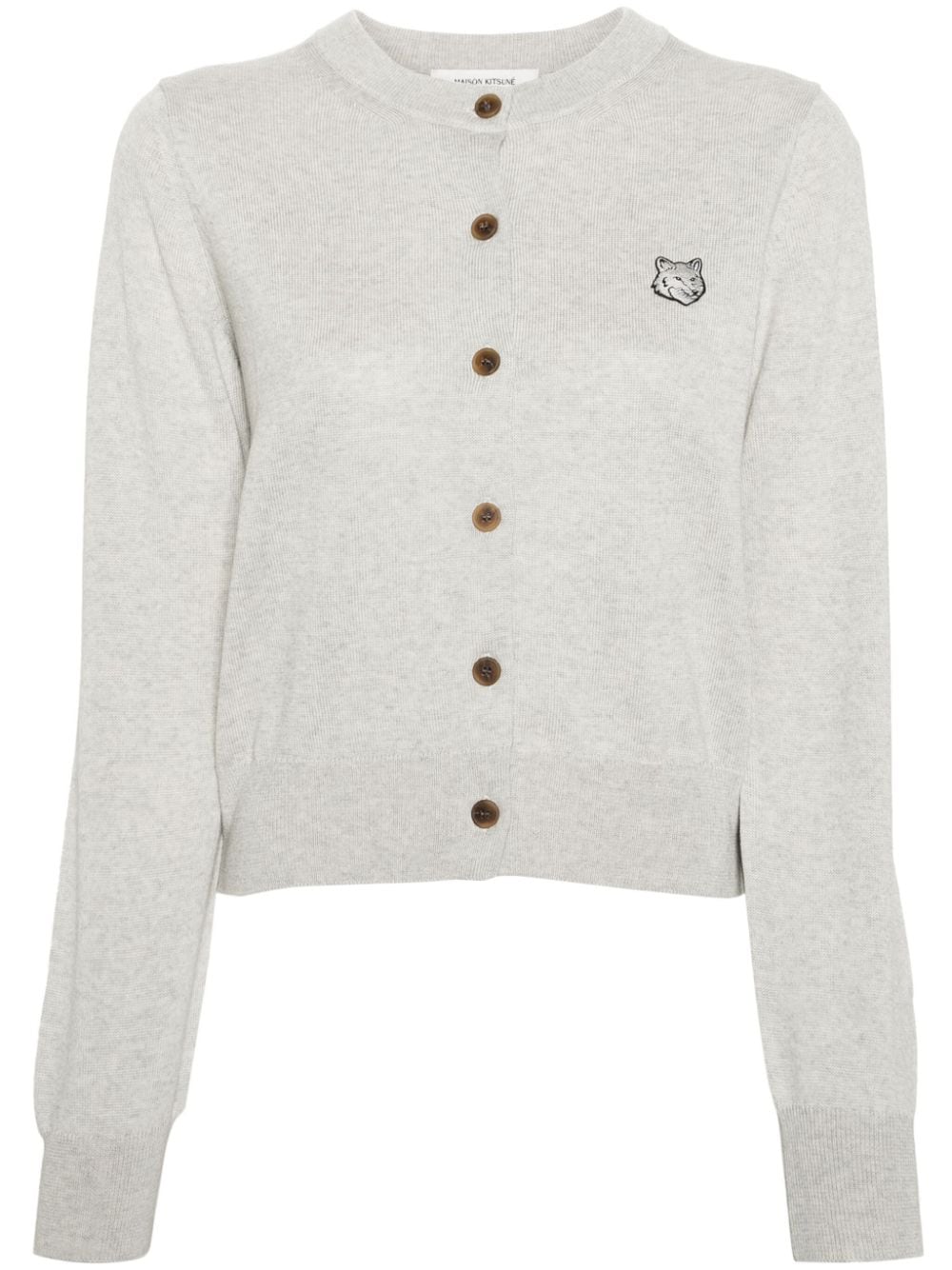 Maison Kitsune Sweaters Grey Wool