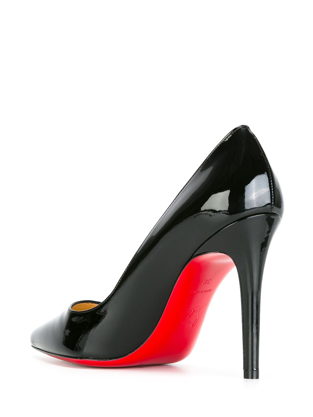 Christian Louboutin With Heel Black Patent Leather
