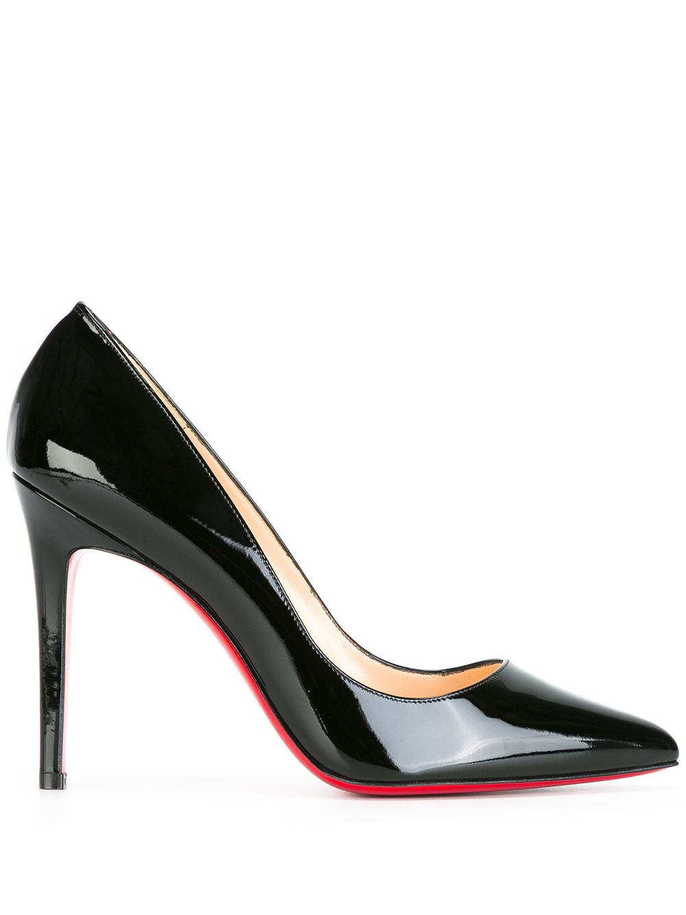 Christian Louboutin With Heel Black Patent Leather