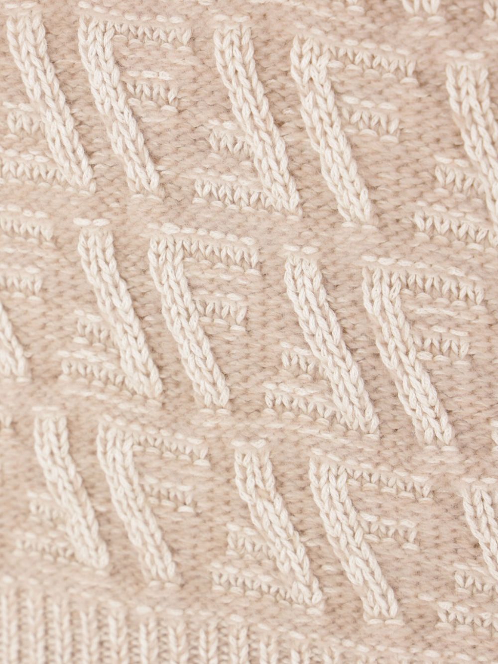 Fendi T-Shirts And Polos Beige Wool Cashmere
