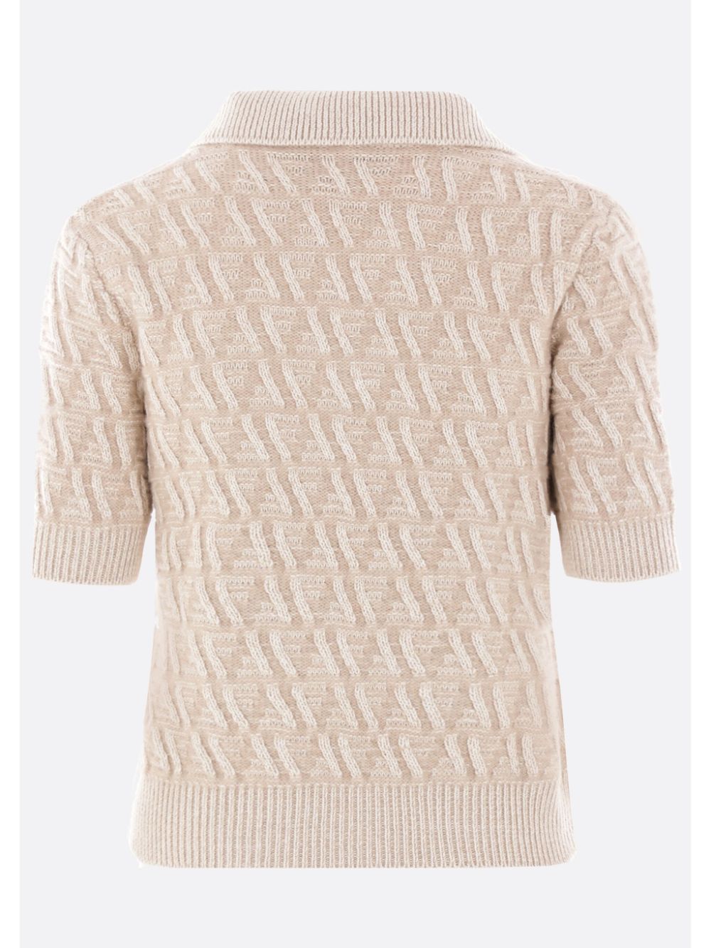Fendi T-Shirts And Polos Beige Wool Cashmere