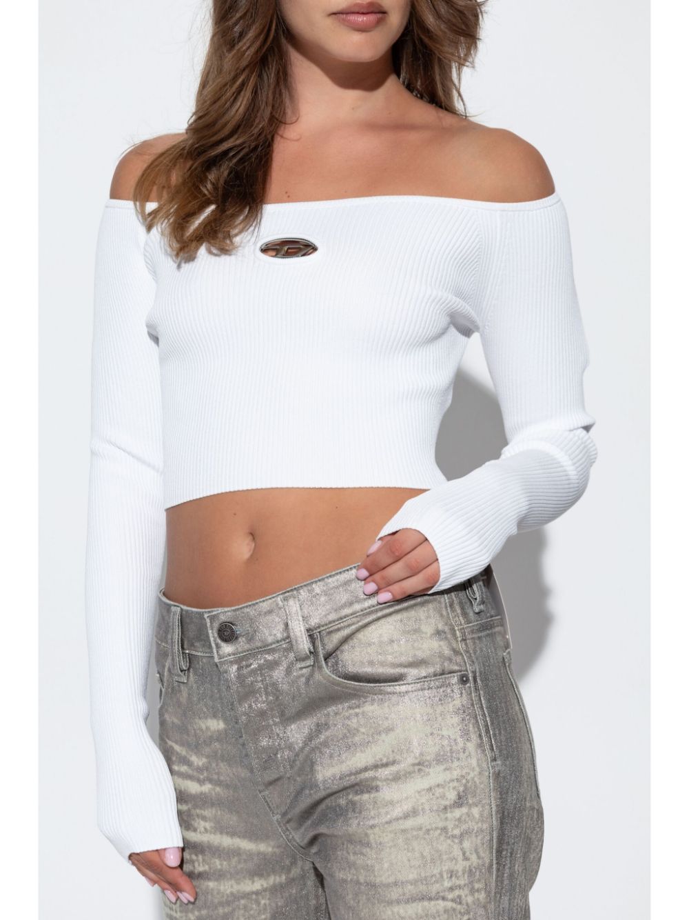 Diesel Top White Viscose