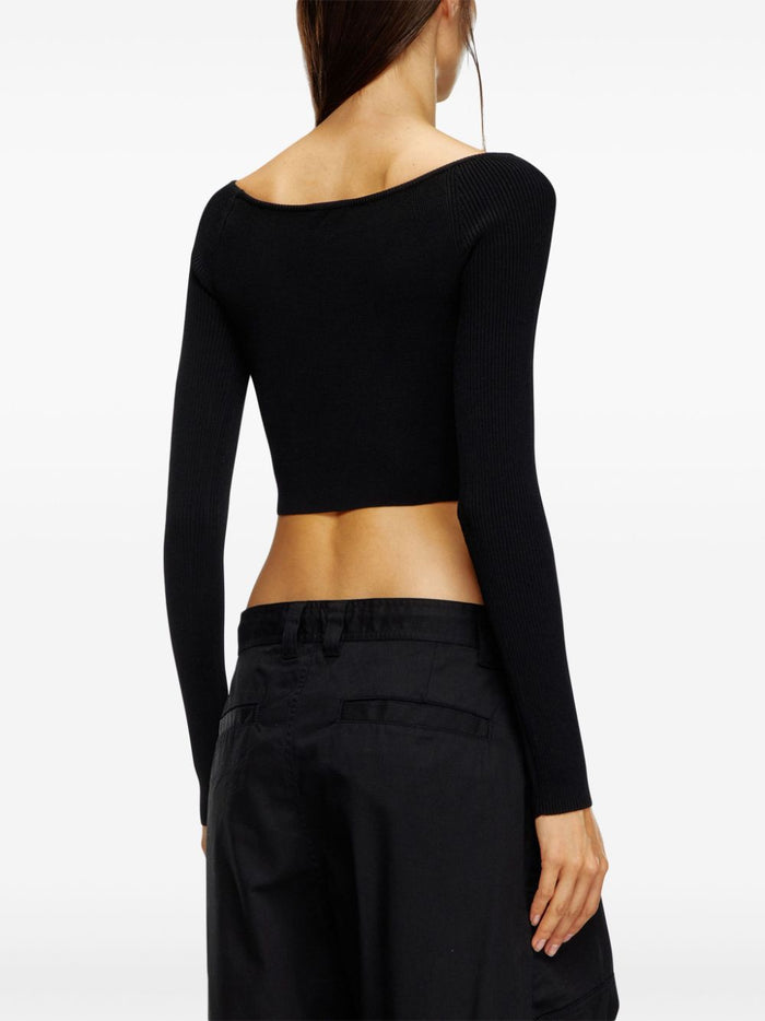 Diesel Top Black Fsc Viscose