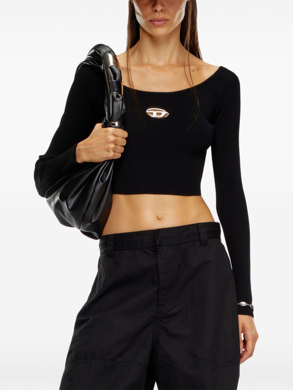 Diesel Top Black Fsc Viscose
