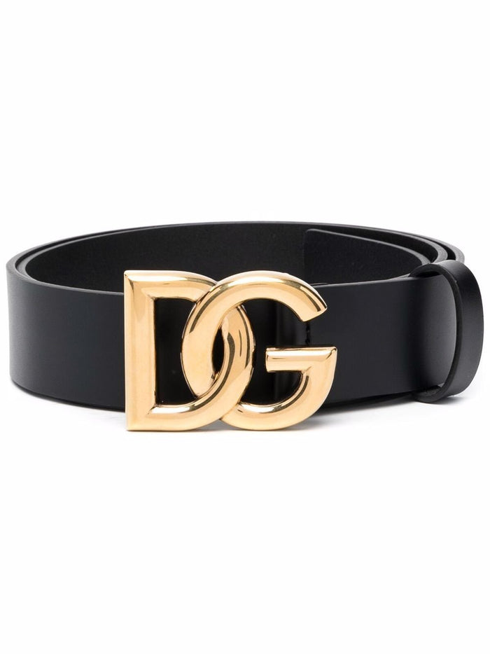 Dolce & Gabbana Belts Black Calf Leather