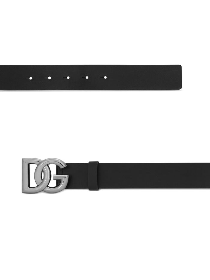 Dolce & Gabbana Belts Black Calf Leather