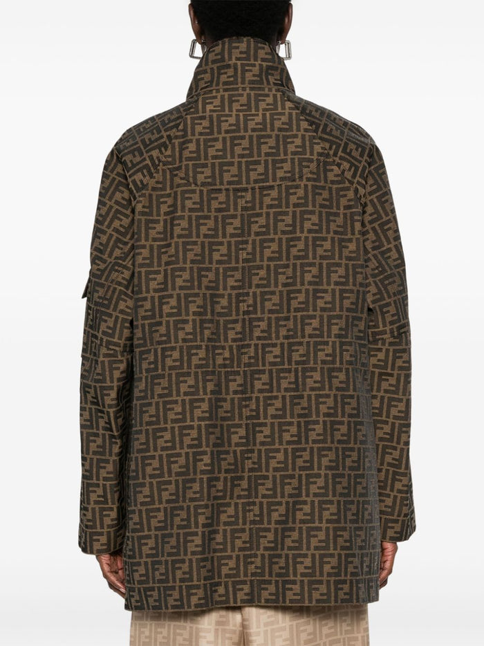 Fendi Coats Brown Polyester Cotton