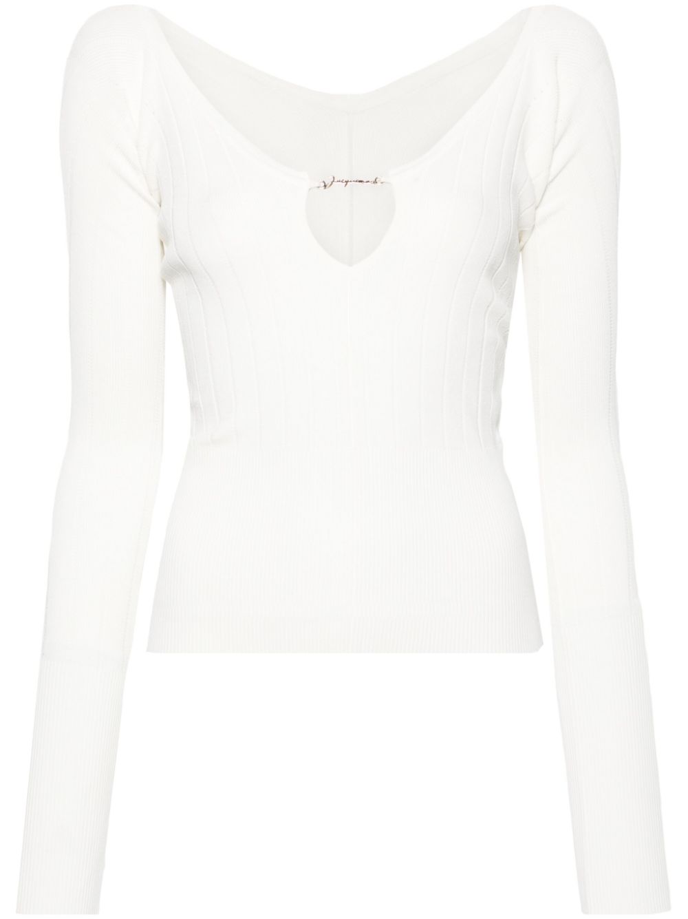 Jacquemus Top White Viscose Polyester